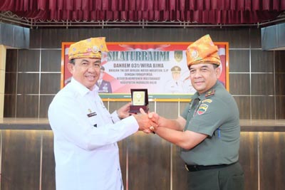 Kunker ke Inhil, Danrem 031-Wirabima Ajak Masyarakat Bersinergi dan Rapatkan Barisan